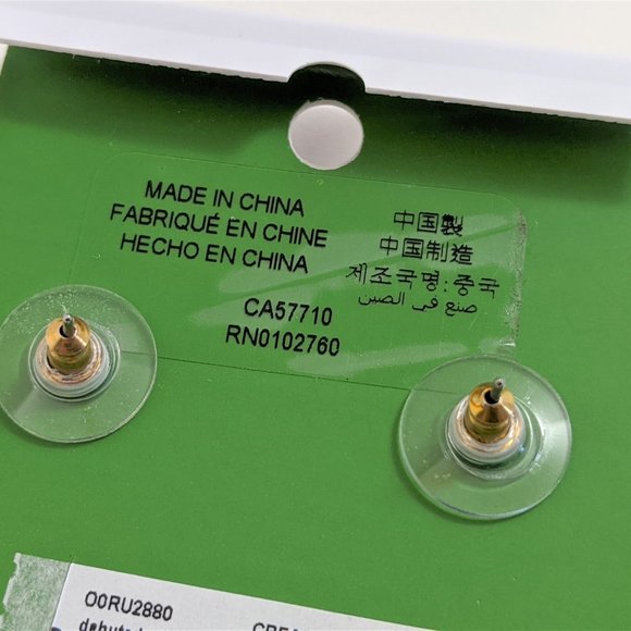 NEW Kate Spade Spade Studs - Picture 2 of 3